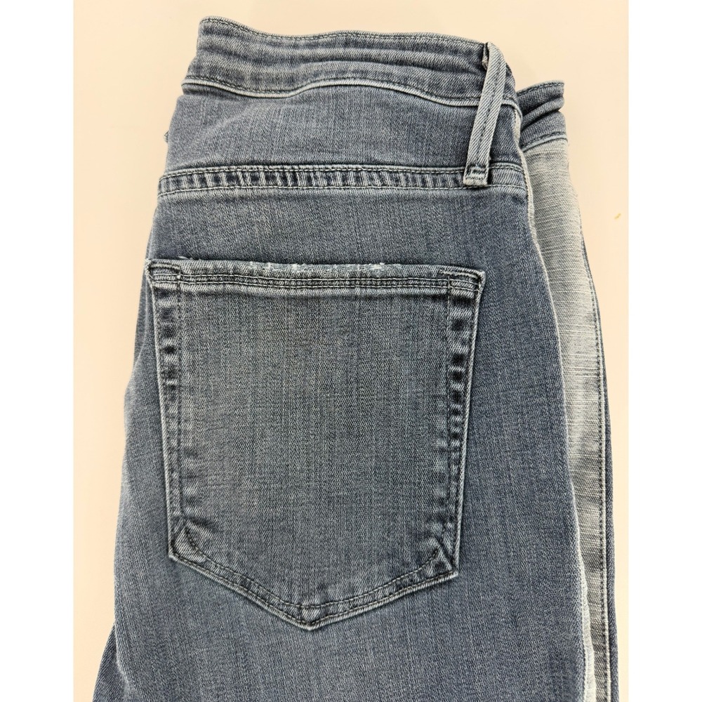 Good American Good Waist Skinny Jeans Blue Tuxedo Stripe GWCP103C Size 10/30 - Picture 11 of 13